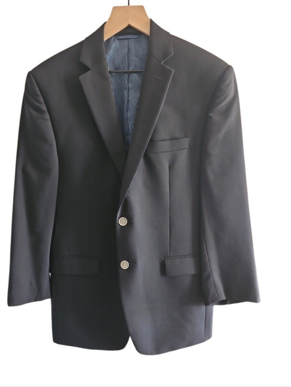 Calvin Klein Men's Navy Two-Button Sport Coat/Blazer Suze 36S